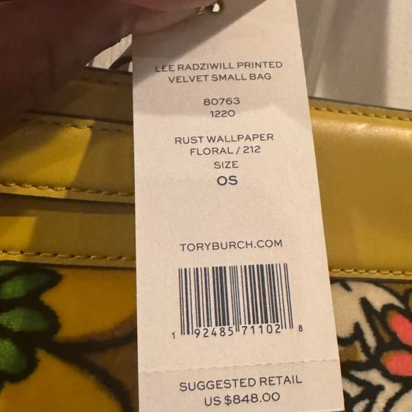 Tory Burch Yellow Floral Satchel - Picture 8 of 9